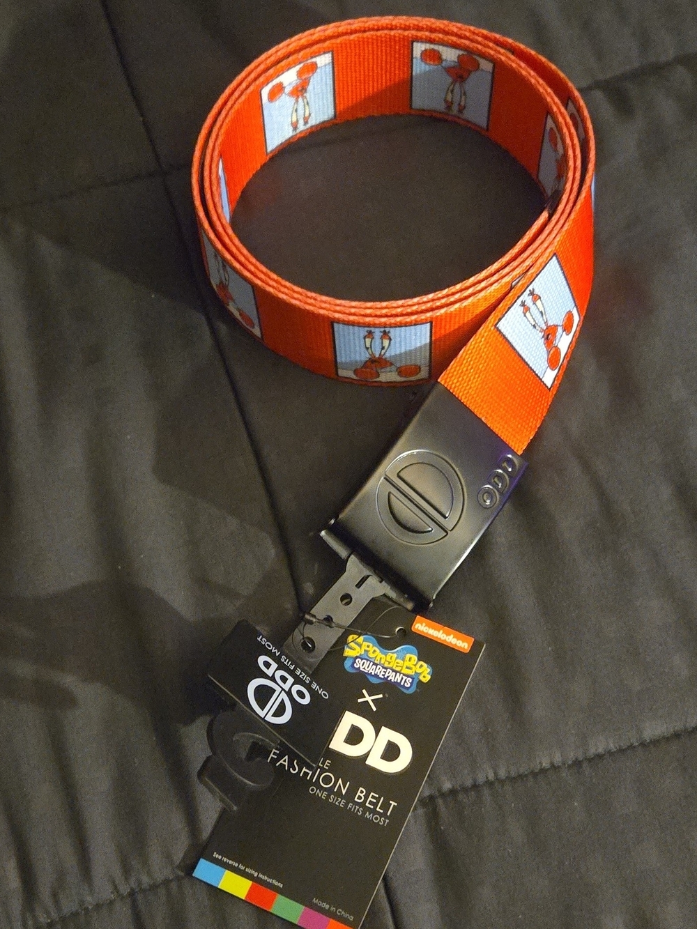 SpongeBob x DD Orange Graphic Web Belt